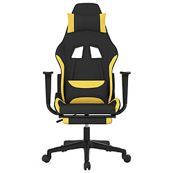 Avis vidaXL Chaise de jeu de massage - Noir et Jaune
