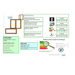 GD - Fenêtre Bois 1 Vantail H45 x L40 pas cher
