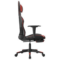 Acheter VidaXL Chaise de Jeu - Noir/Rouge bordeaux