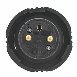 Acheter Debflex Fiche mâle 2P+T 16 A - Noir