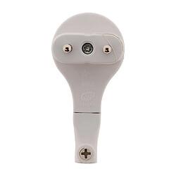Zenitech Fiche mâle extraplate - Blanc pas cher