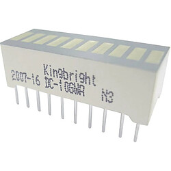 Bargraphe LED Kingbright DC-10GWA - Vert