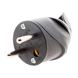 Zenitech Fiche mâle coudée 2P+T 16A - Noir