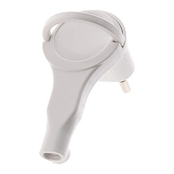 Zenitech Fiche mâle extraplate - Blanc