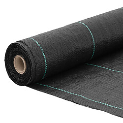 Avis VidaXL Membrane anti-mauvaises herbes - 1,5 x 50 m - Noir