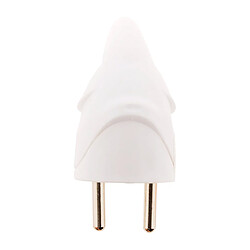 Zenitech Fiche mâle coudée - Blanc