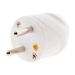 Zenitech Fiche mâle coudée - Blanc