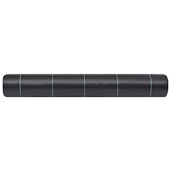 Avis vidaXL Toile paillage Noir 1x50 m