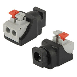 Wewoo Connecteur Jack DC 5.5mm - Femelle/Mâle