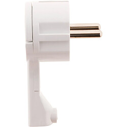Acheter Zenitech Fiche mâle extraplate 2P+T - Blanc