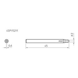 Weller Panne de rechange 0.4mm