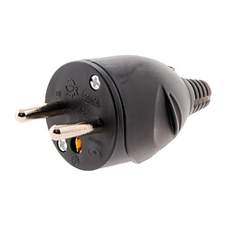 Zenitech Fiche mâle 2P+T 16A - Noir
