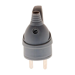 Zenitech fiche mâle 2P+T 16A - Gris