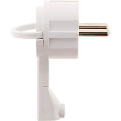Avis Zenitech Fiche mâle extraplate 2P+T - Blanc