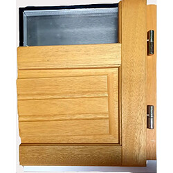 GD Porte fenêtre Bois 2 Vantaux H215 X L120 pas cher
