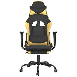 Acheter VIDAXL Chaise de Jeu Massage - Noir/Or Similicuir