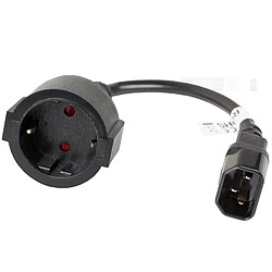 Lanberg Adaptateur Schuko CEE7 vers IEC 320 C14