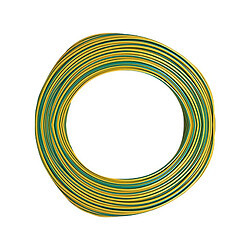 CABLE H07VU 1X2.5 100M V/JAUNE ELECTRALINE - 1010102BC