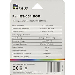 ARGUS Ventilateur 120mm - RGB pas cher