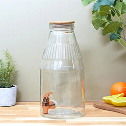 The home deco factory Fontaine à boisson en verre - 3,8 L pas cher