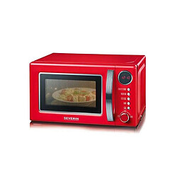 Severin PD96GGE/CI Rouge Micro-ondes avec gril - 20 L - 700 W - Rouge - Compact - Design moderne