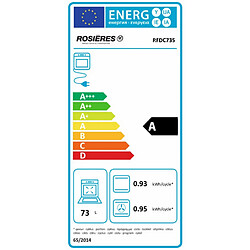 Four intégrable multifonction 73l 60cm a pyrolyse inox - rfdc73se - ROSIERES