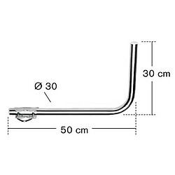 ERARD Group Erard Bras de déport coudé