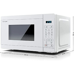Sharp YC-MG02E-C - Blanc