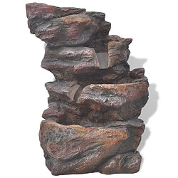 Decoshop26 Fontaine LED Polyrésine 24x33,5x45,5 cm