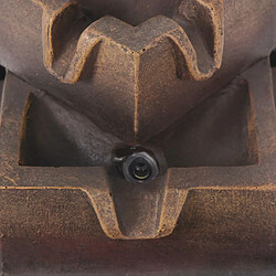 Decoshop26 Fontaine LED Polyrésine 13,5x13,5x17,5 cm