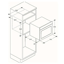 Four encastrable Candy convection naturelle 2100 W