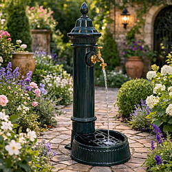 Fontaine de Jardin l'Héritier du Temps - Patinée Vert Anglais