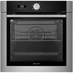 Brandt BOP7534X - Inox Four encastrable multifonction pyrolyse - Chaleur tournante - OptiSteam vapeur - Porte froide - Classe A+ - Gril fort/ventilé - Écran et sécurité enfant