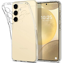 Little Boutik Coque Transparente pour Galaxy S24 Plus Coque en silicone souple - Design transparent - Protection écran intégrée