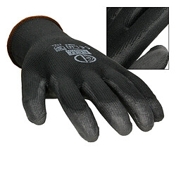 Avis ECD Germany 4 Paires de Gants de Travail en PU - Taille 9-L - Noir