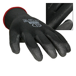 Avis ECD Germany 4 Paire de Gants de Travail en PU - Taille 7 - Noir