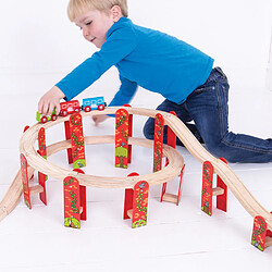 Bigjigs rail Extension de circuit haut niveau en bois pas cher