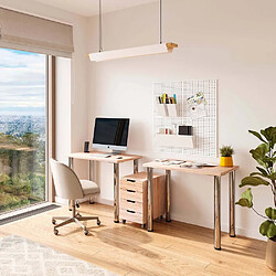 Emuca Plateau de table ou étagère effet chêne 90 x 50 cm