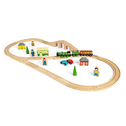 Bigjigs rail Coffret train bois Flying Scotsman pas cher
