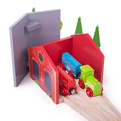Bigjigs Toys Hangar Train en Bois