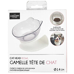 Acheter The Concept Factory Gamelle tête de chat surélevée - Blanc