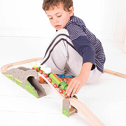 Bigjigs rail Pont dinosaures Bronto Riser pas cher