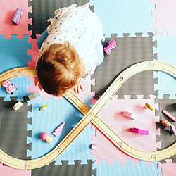 Bigjigs rail Coffret train féerique en bois - Rose pas cher