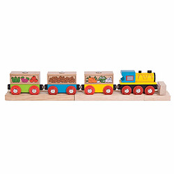 Bigjigs Rail Moteur de Train de Fruits et Légumes