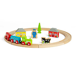 Bigjigs Toys Mon Premier Circuit de Train en Bois