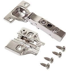 Emuca Charnière droite avec embase