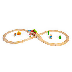 Bigjigs rail Ensemble de train en bois - tracé en huit