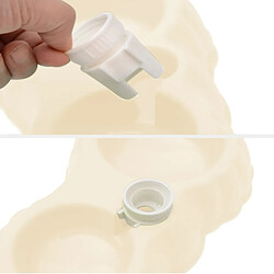 Wewoo Gamelle Potiron avec Bols et Distributeur - Blanc pas cher