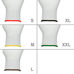 Acheter ECD Germany 24 paires de Gants de travail en PU, 8-M, blanc