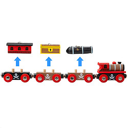 Avis Bigjigs rail train pirate en bois